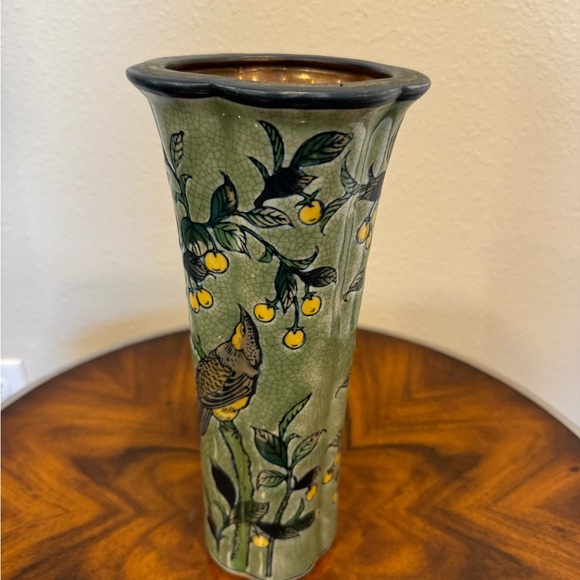 Fantastic Vintage Formalities by Baum Brothers 12 inch Hand Painted Vase. - Picture 2 of 10